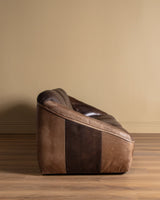 Danish Leather Sofa Manner of Gerard Van Der Berg, 1970's - Lone Fox