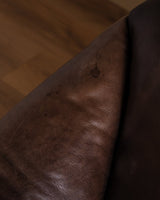 Danish Leather Sofa Manner of Gerard Van Der Berg, 1970's - Lone Fox