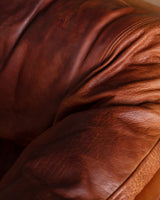 Danish Mid Century Leather Sofa By Mogens Hansen, Sweden, 1970's - Lone Fox