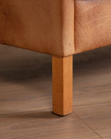 Danish Mid Century Leather Sofa By Mogens Hansen, Sweden, 1970's - Lone Fox