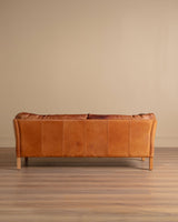 Danish Mid Century Leather Sofa By Mogens Hansen, Sweden, 1970's - Lone Fox