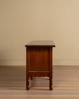 Danish Oak 78" Sideboard w/ Circle Motifs by Henning Kjaernulf, 1970's - Lone Fox