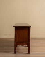 Danish Oak 78" Sideboard w/ Circle Motifs by Henning Kjaernulf, 1970's - Lone Fox