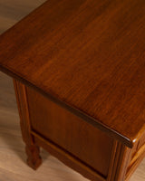 Danish Oak 78" Sideboard w/ Circle Motifs by Henning Kjaernulf, 1970's - Lone Fox