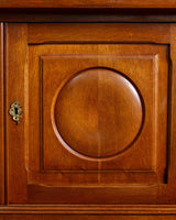 Danish Oak 78" Sideboard w/ Circle Motifs by Henning Kjaernulf, 1970's - Lone Fox