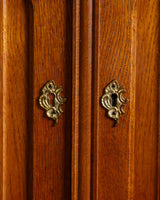 Danish Oak 78" Sideboard w/ Circle Motifs by Henning Kjaernulf, 1970's - Lone Fox