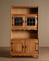 Danish Oak Hutch Cabinets by Henning Kjeaernulf, 1970's (2 Available) - Lone Fox