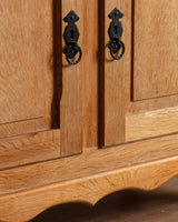 Danish Oak Hutch Cabinets by Henning Kjeaernulf, 1970's (2 Available) - Lone Fox