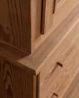 Danish Pine & Glass Display Cabinet, 1970's - Lone Fox