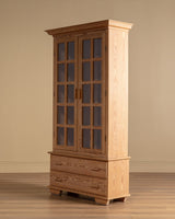 Danish Pine & Glass Display Cabinet, 1970's - Lone Fox