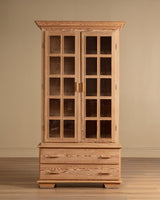 Danish Pine & Glass Display Cabinet, 1970's - Lone Fox