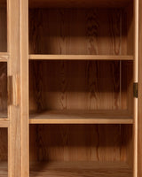 Danish Pine & Glass Display Cabinet, 1970's - Lone Fox