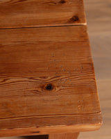 Danish Pine Square Coffee Table Manner of Jens Lyngsoe, 1970's - Lone Fox