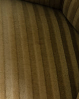 Danish Striped Mohair Banana Sofa, Denmark, 1950's - Lone Fox