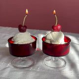 Dark Red Cherry Beeswax Birthday Candles: 10 - Lone Fox