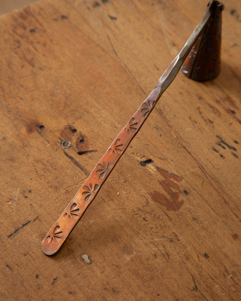 Debossed Copper Candle Snuffer - Lone Fox