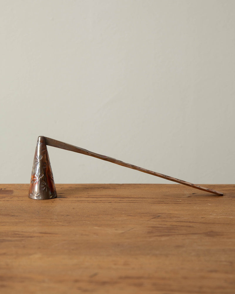 Debossed Copper Candle Snuffer - Lone Fox