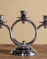 Demeyere Art Deco Chrome Candelabra, Belgium, 1960's - Lone Fox