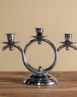 Demeyere Art Deco Chrome Candelabra, Belgium, 1960's - Lone Fox