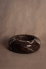 Donut Bowl - Red Zebra Marble - Lone Fox