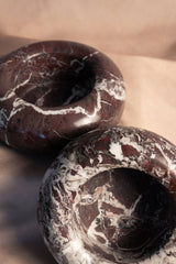 Donut Bowl - Red Zebra Marble - Lone Fox