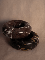 Donut Bowl - Red Zebra Marble - Lone Fox