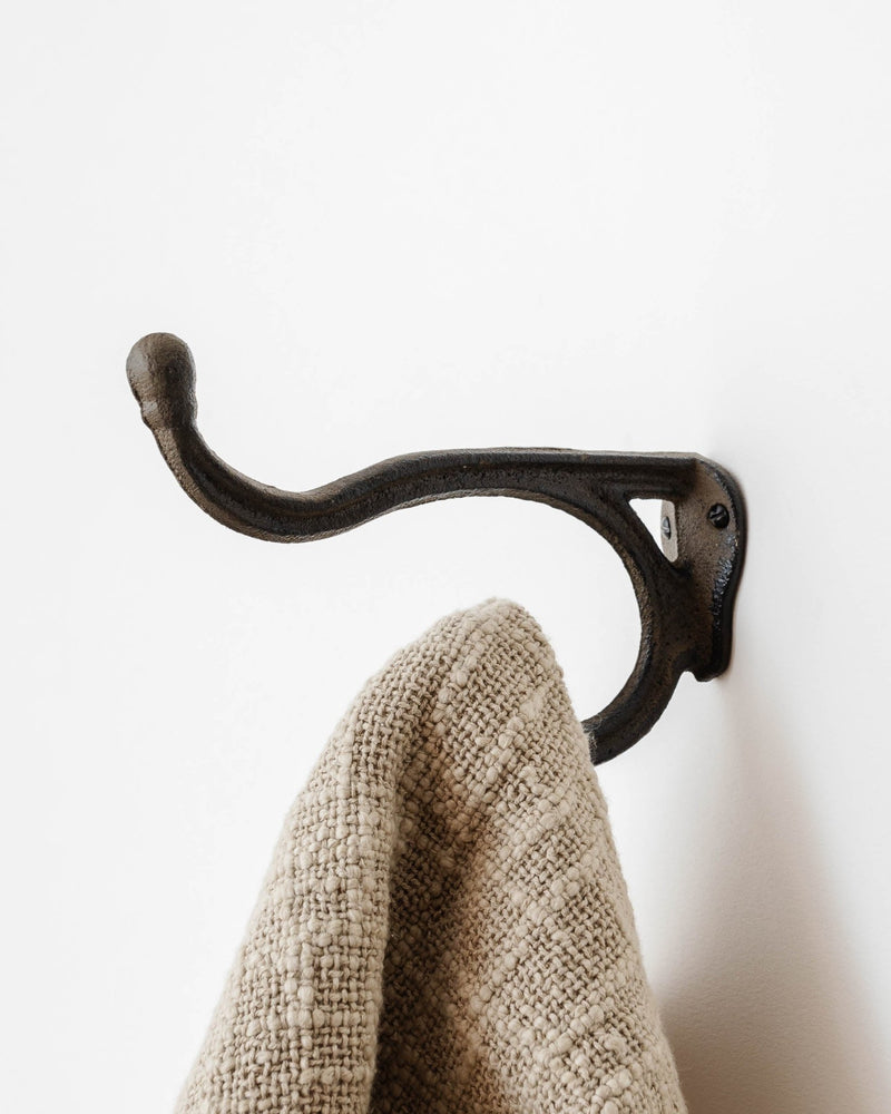 Double Antique Iron Wall Hook - Lone Fox