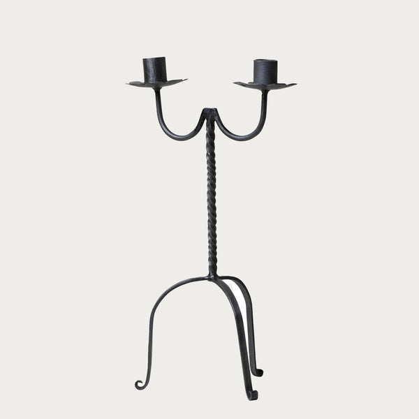 Double Taper Wrought Iron Candle Holder – Lone Fox