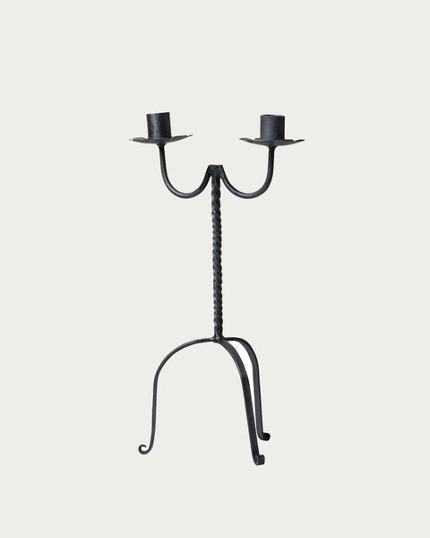 Double Taper Wrought Iron Candle Holder – Lone Fox