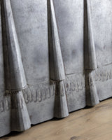 Draped Metal Console Table w/ Hand Painted Tassels, 1950's - Lone Fox