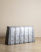 Draped Metal Console Table w/ Hand Painted Tassels, 1950's - Lone Fox