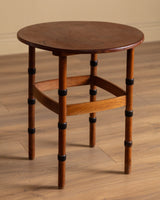 Dutch Art Deco Oak Chairs and Table Set, Netherlands, 1930s - Lone Fox