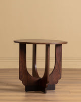 Dutch Art Deco Rosewood Veneer Side Table, Netherlands, 1930s - Lone Fox