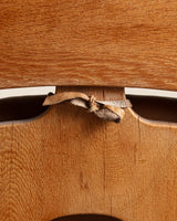 Dutch Brutalist Oak & Leather Lounge Chair, 1970's - Lone Fox