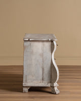 Dutch Kettle Base Painted Commode w/ Brass Fittings, Early 19th Century - Lone Fox