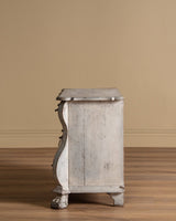 Dutch Kettle Base Painted Commode w/ Brass Fittings, Early 19th Century - Lone Fox