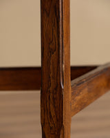 Dutch Oak Cross Base Accent Table, 1950's - Lone Fox
