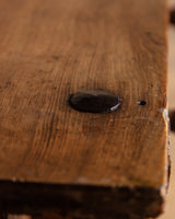 Dutch Oak Side Table w/ Iron Nailheads, 1930's - Lone Fox