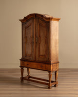 Dutch Oak Two Door Cabinet w/ Drawers, 1930's - Lone Fox