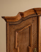 Dutch Oak Two Door Cabinet w/ Drawers, 1930's - Lone Fox