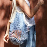 French market bag: French blue