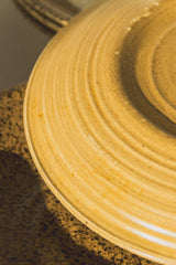 Set of 4 French Stoneware Plates