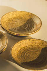 Set of 4 French Stoneware Plates