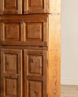 Early 19th Century Pine Corner Cabinet w/ Drop Down Desk, Sweden - Lone Fox