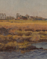 Early 20th Century American Impressionist Landscape Oil Painting - Lone Fox