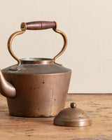 Early 20th Century Copper Teapot w/ Wood Handle - Lone Fox