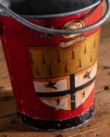 Early 20th Century English Crest Painted Fire Bucket - Lone Fox