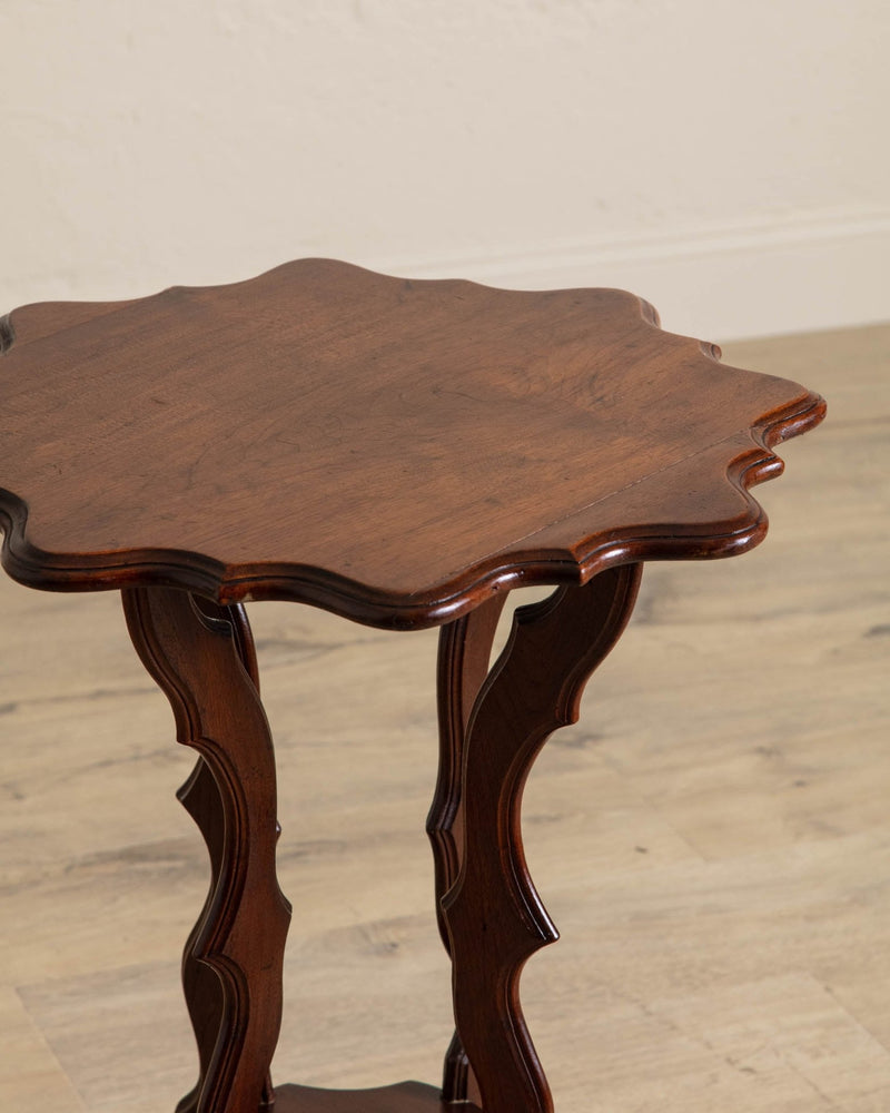 Early 20th Century Gothic Oak Side Table - Lone Fox