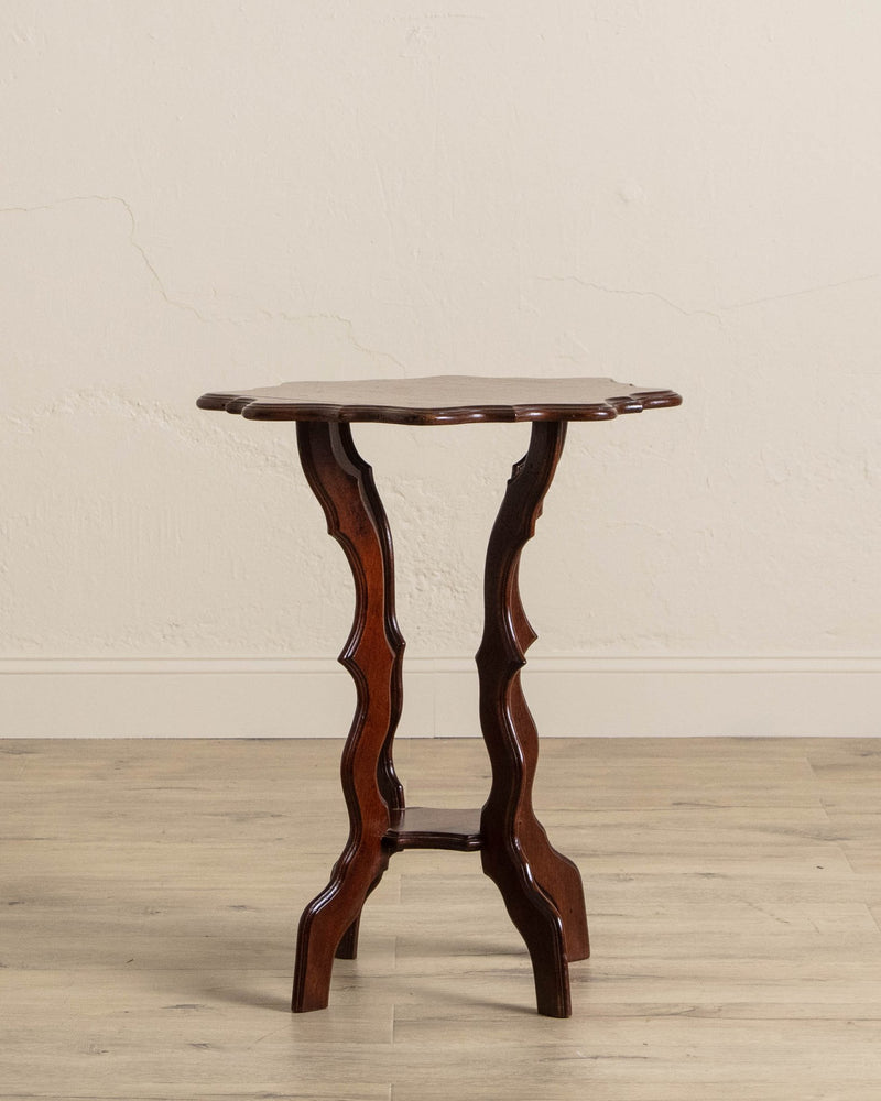 Early 20th Century Gothic Oak Side Table - Lone Fox