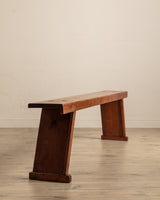 Early 20th Century Rustic Pine 87" Tennoned Bench, Sweden - Lone Fox
